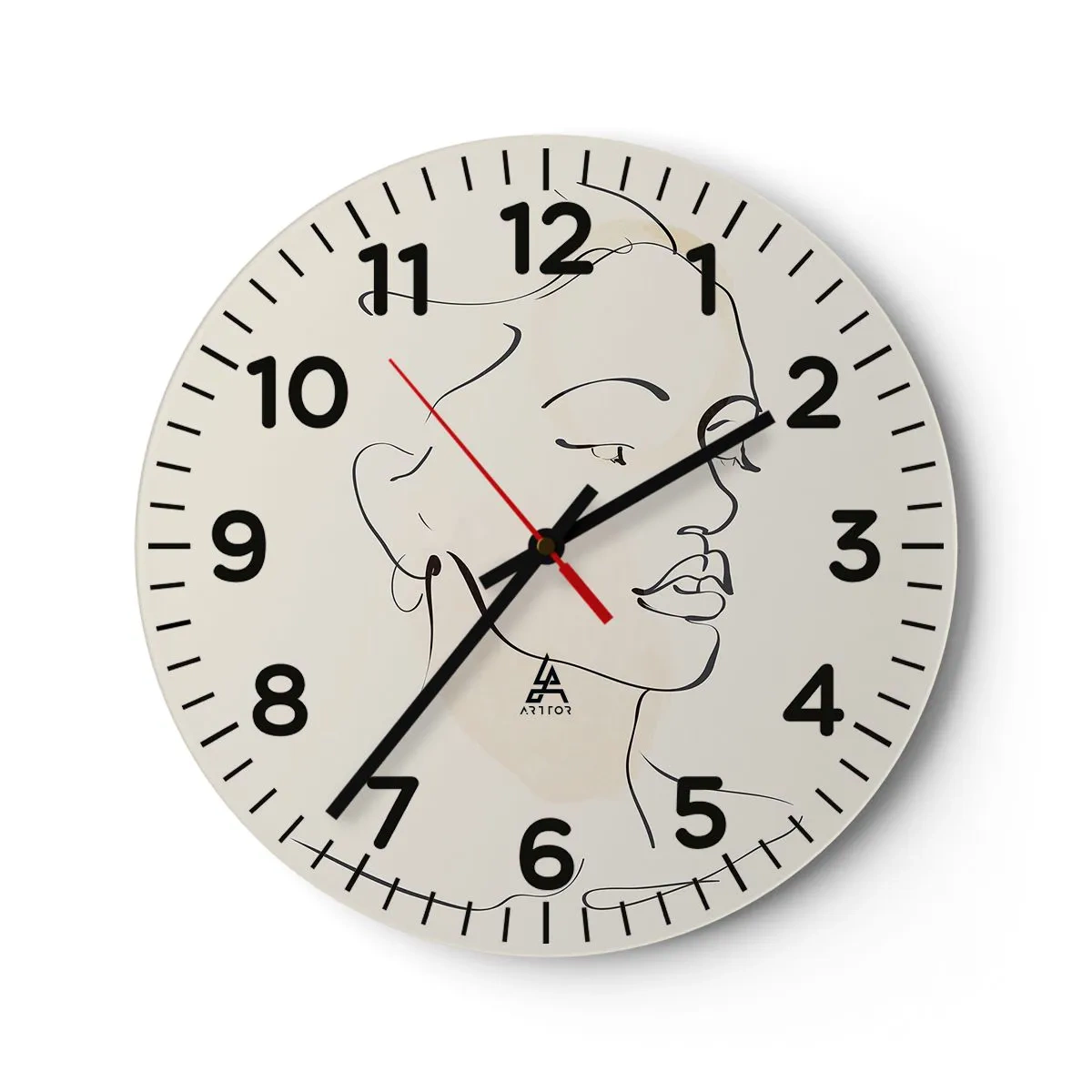 Horloge murale - Pendule murale - Une ligne certaine - 30x30 cm