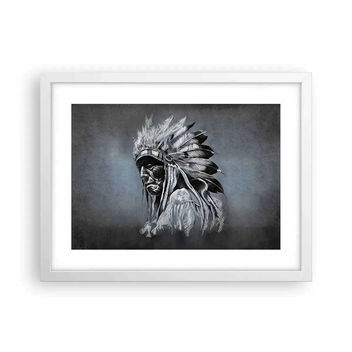 Affiche dans un cadre blanc - Poster - Retour aux sources - 40x30 cm