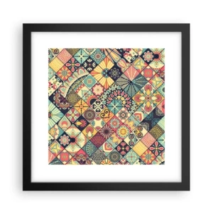 Affiche dans un cadre noir - Poster - Ambiance marocaine - 30x30 cm