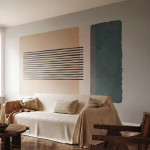 Papier peint sur mesure Autocollant Deluxe - Tout est en ordre - Abstraction, Graphique, Minimalisme