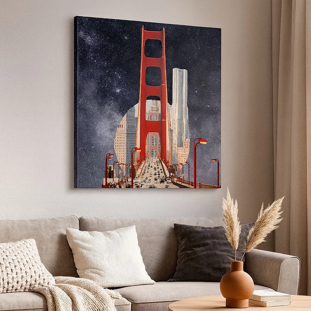 Impression sur toile - Image sur toile - Toujours au centre - 30x30 cm