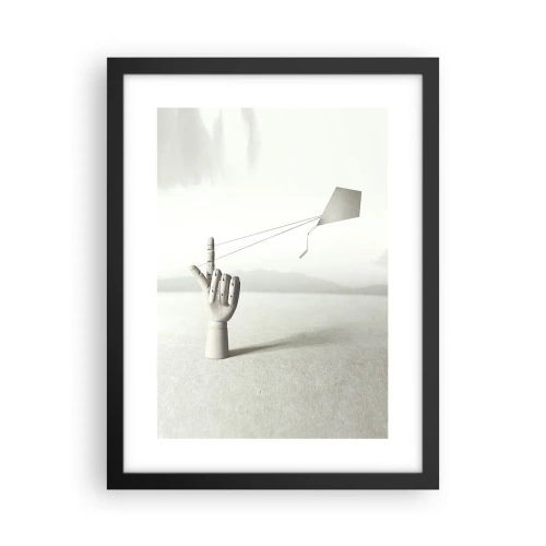 Affiche dans un cadre noir - Poster - Épreuve de force - 30x40 cm
