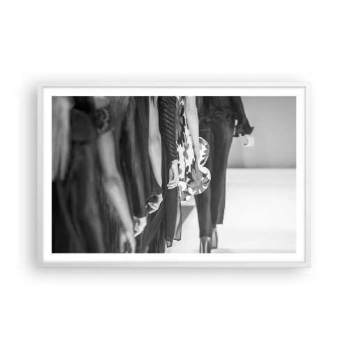 Affiche dans un cadre blanc - Poster - Un défilé stylé - 91x61 cm