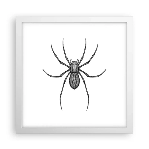 Affiche dans un cadre blanc - Poster - Une précision troublante - 30x30 cm