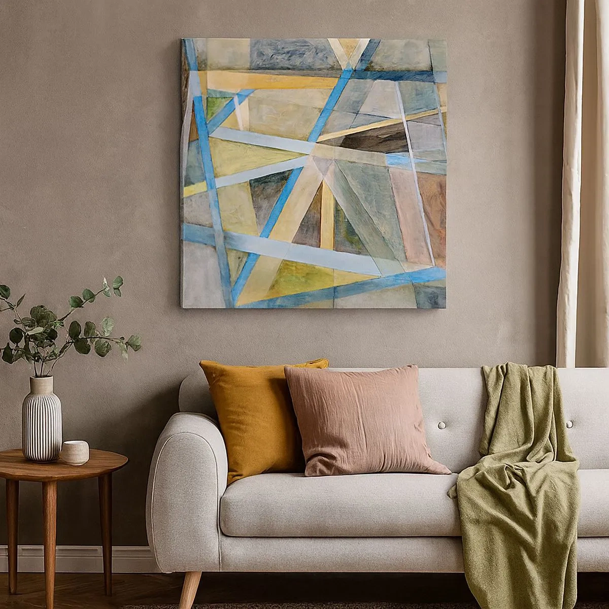 Impression sur toile - Image sur toile - Tout droit ou en diagonale ? - 30x30 cm