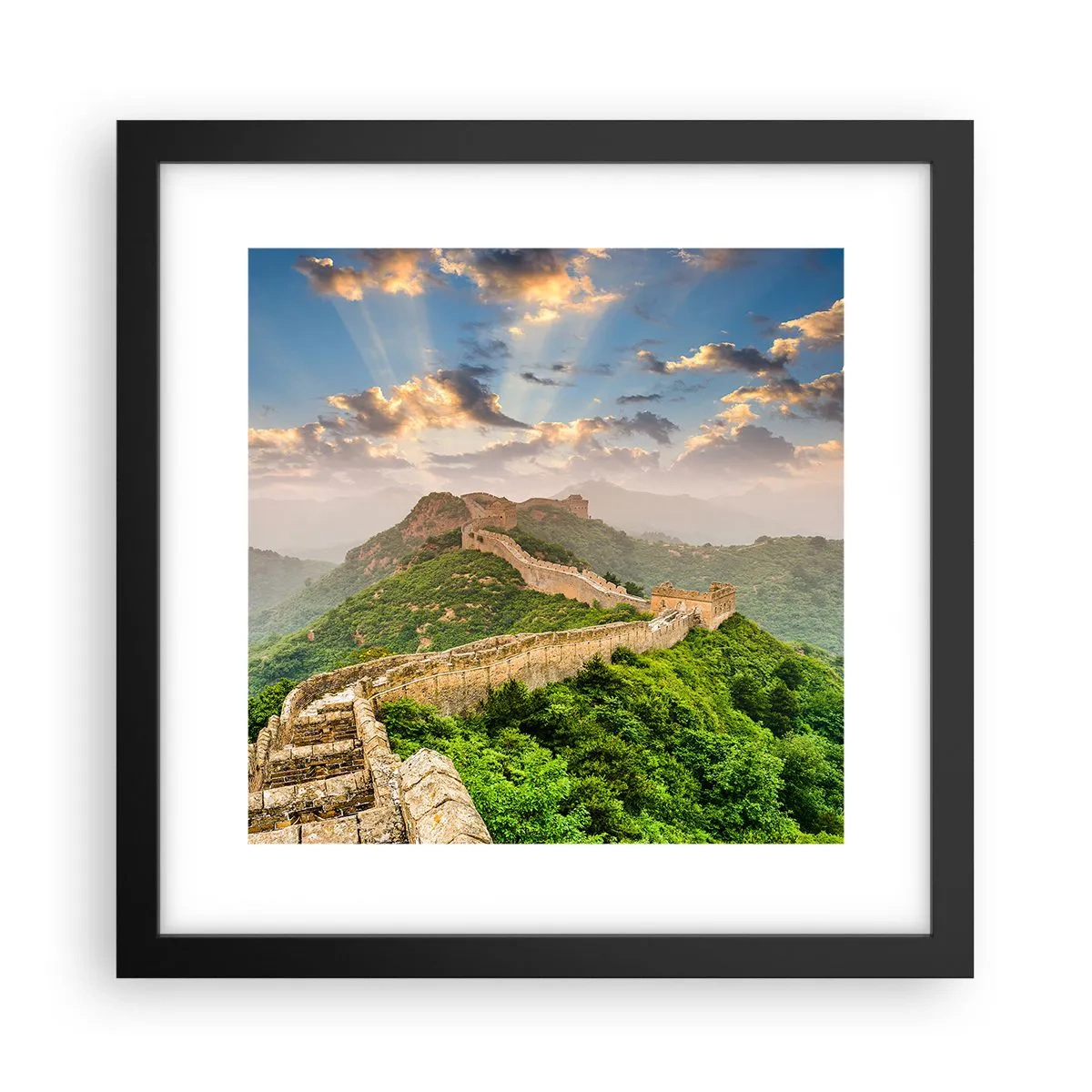 Affiche dans un cadre noir - Poster - Grandeur éternelle - 30x30 cm