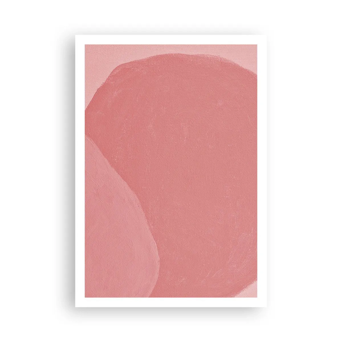 Affiche - Poster - Composition organique en rose - 70x100 cm