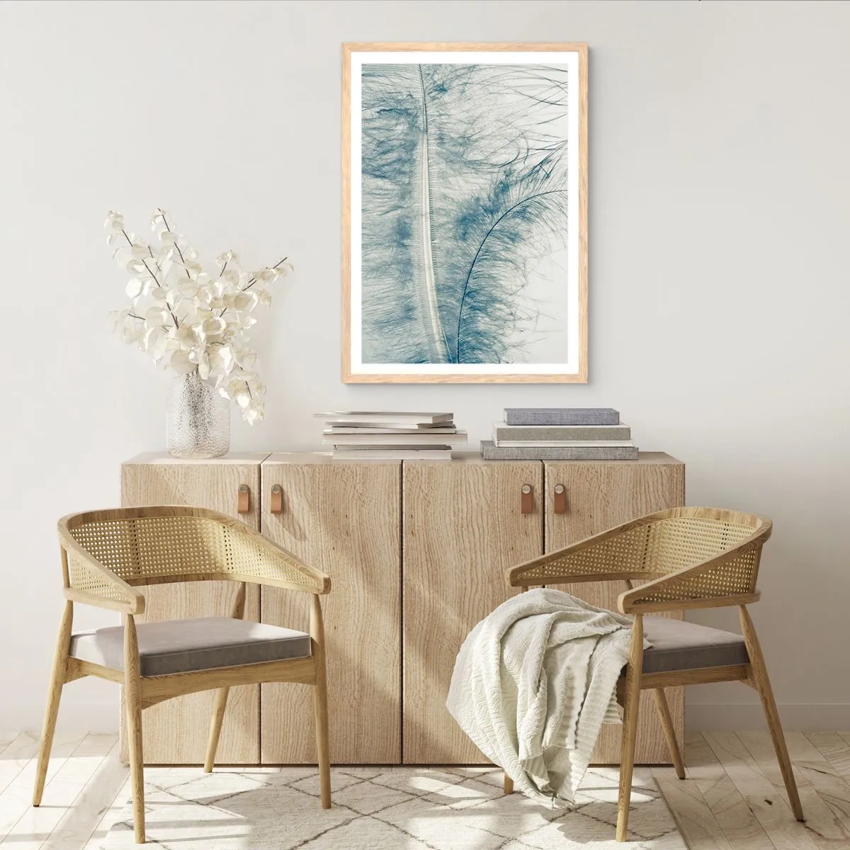Affiche dans un chêne clair - Poster - Les sept natures - 30x40 cm