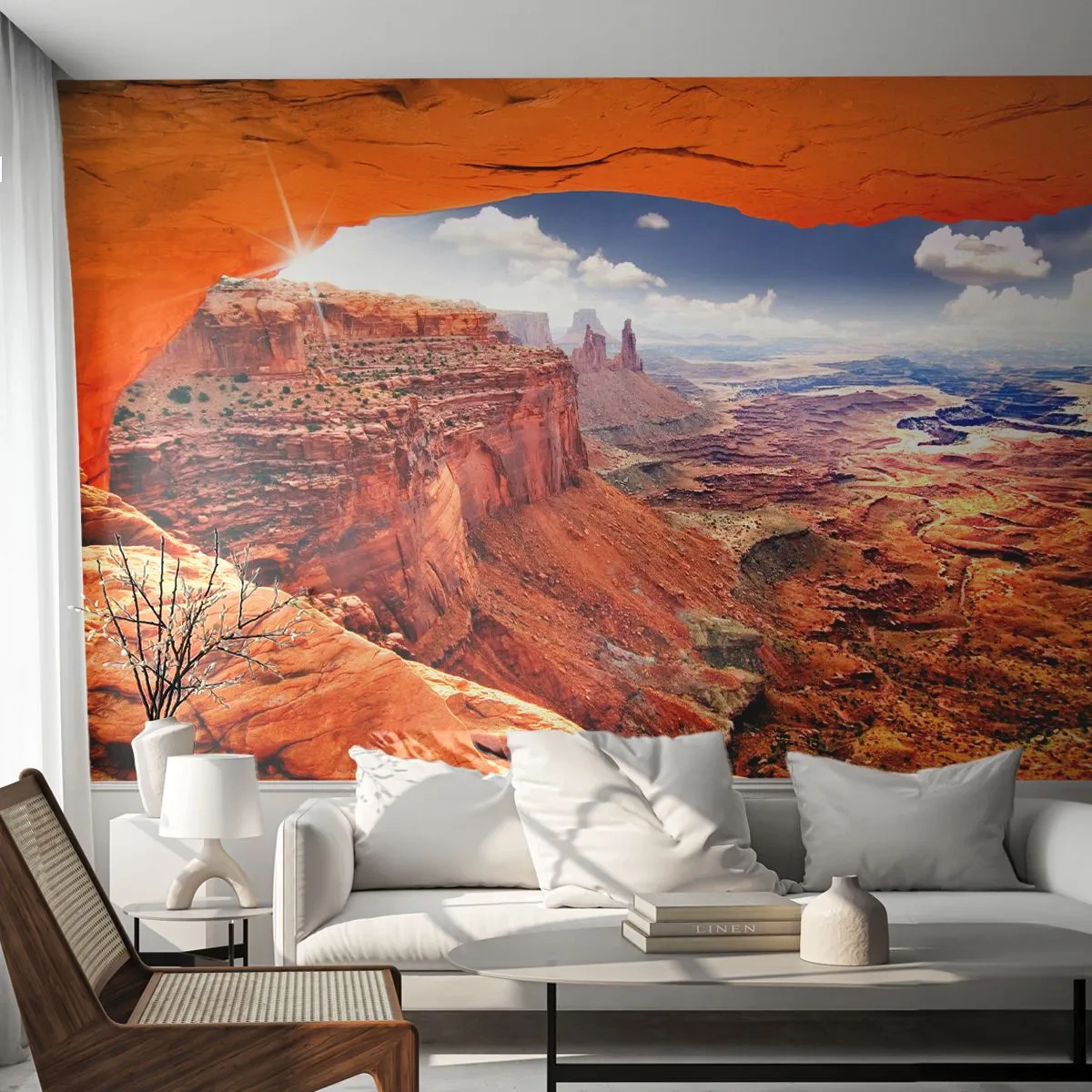 Papier Peint Photo Premium Canvas - Sculpté par la nature elle-même - Paysage, Parc national de l'Arizona, grand Canyon - 250x175 cm