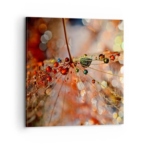 Impression sur toile - Image sur toile - Enfilé sur un fil d'araignée - 70x70 cm