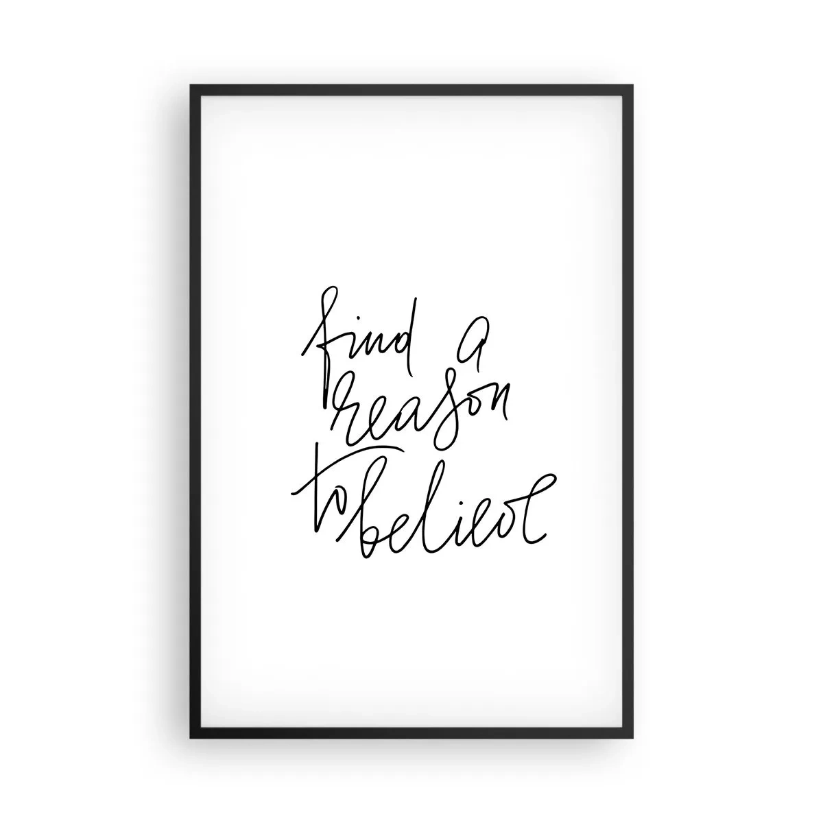 Affiche dans un cadre noir - Poster - C'est possible - 61x91 cm