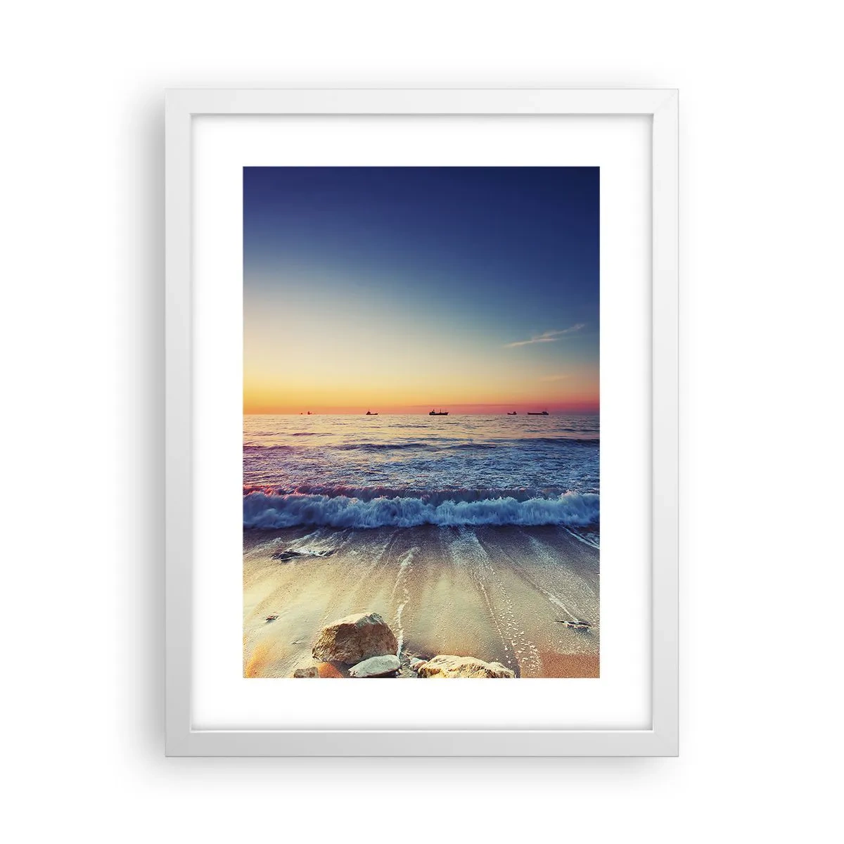 Affiche dans un cadre blanc - Poster - Mais quel horizon ? - 30x40 cm