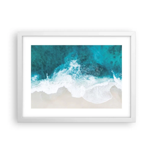 Affiche dans un cadre blanc - Poster - Caresse naturelle - 40x30 cm