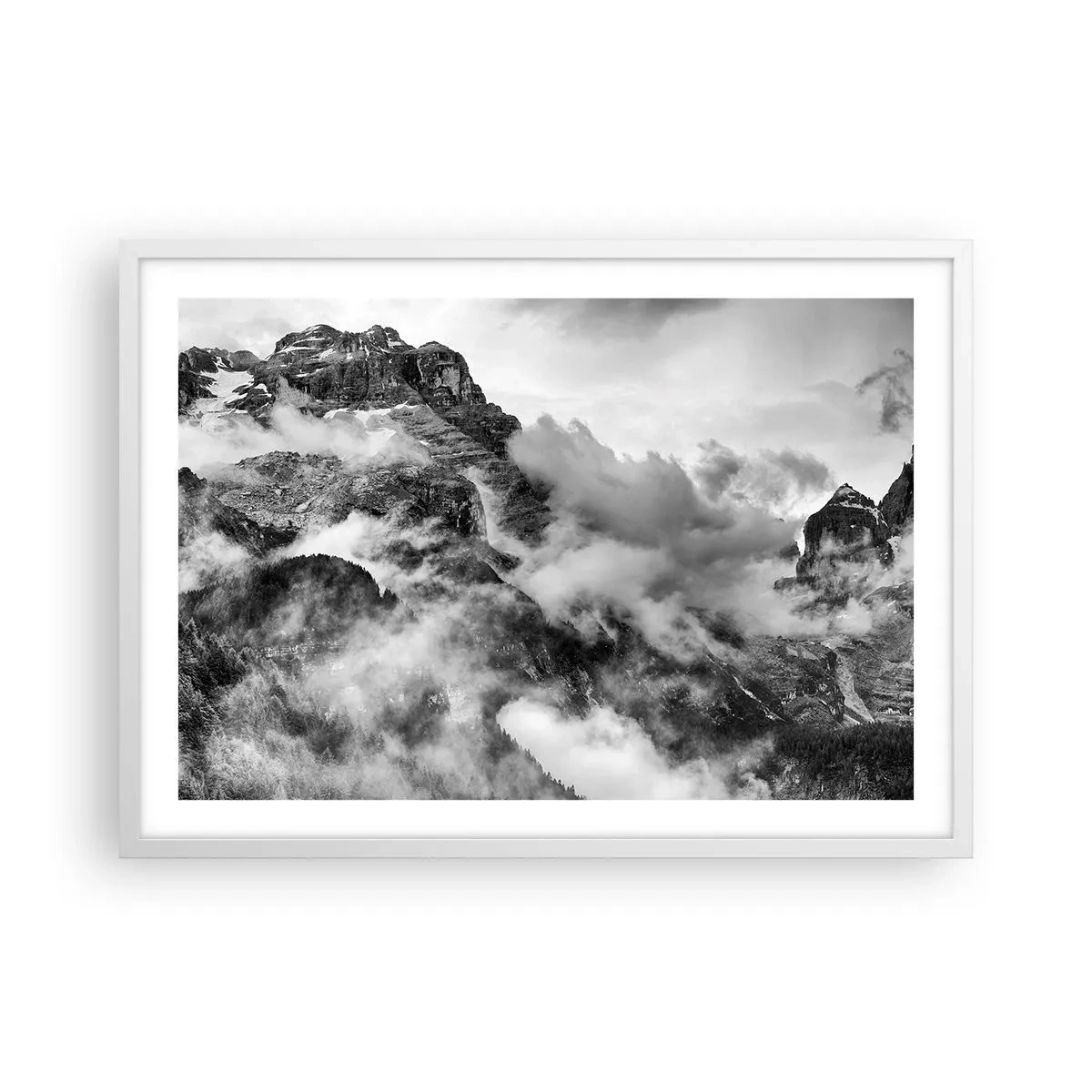 Affiche dans un cadre blanc - Poster - Belle et cruelle - 70x50 cm