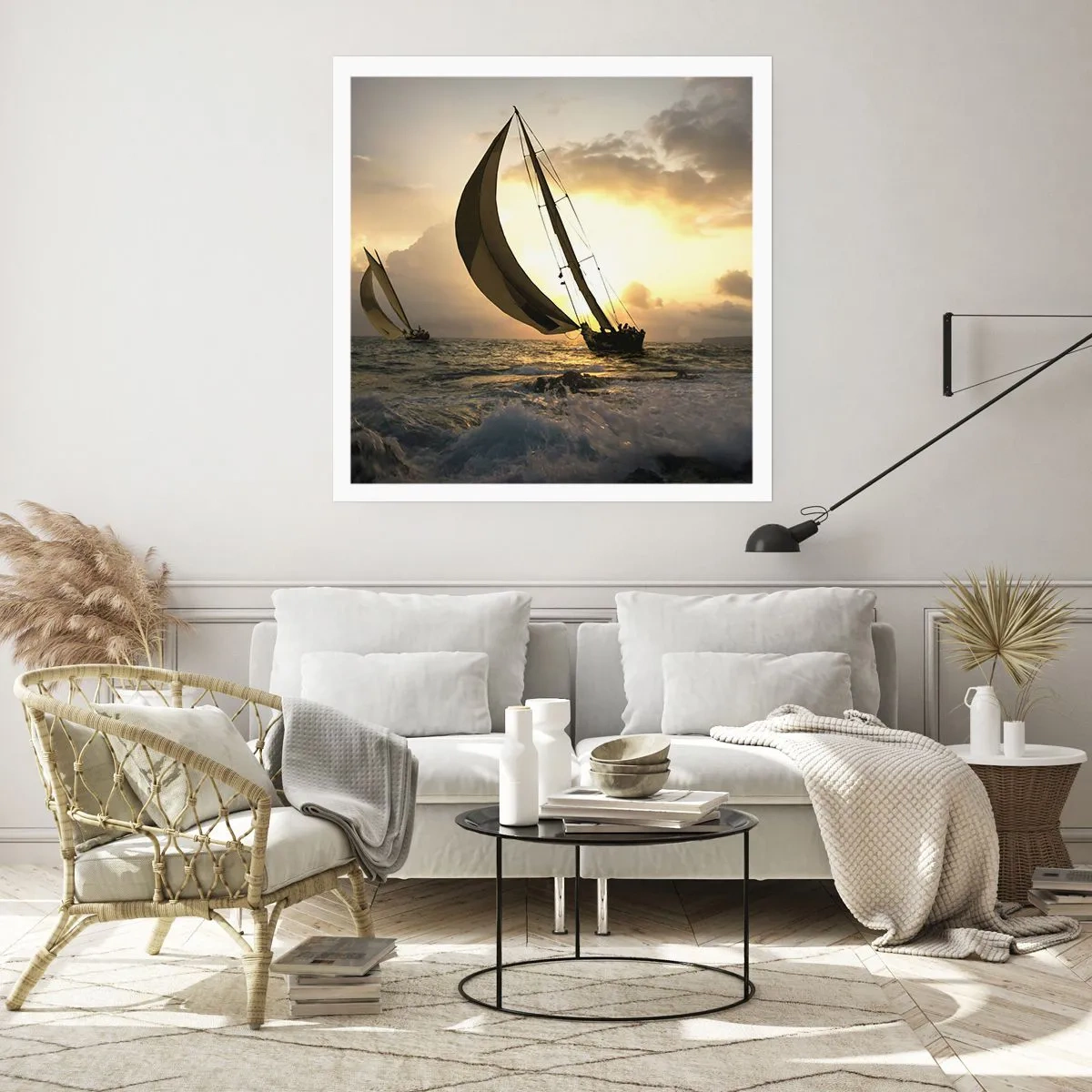 Affiche - Poster - Avec le vent et contre le vent - 30x30 cm