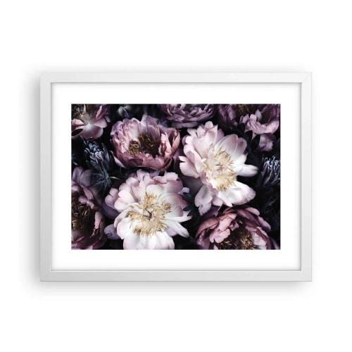 Affiche dans un cadre blanc - Poster - Bouquet à l'ancienne - 40x30 cm