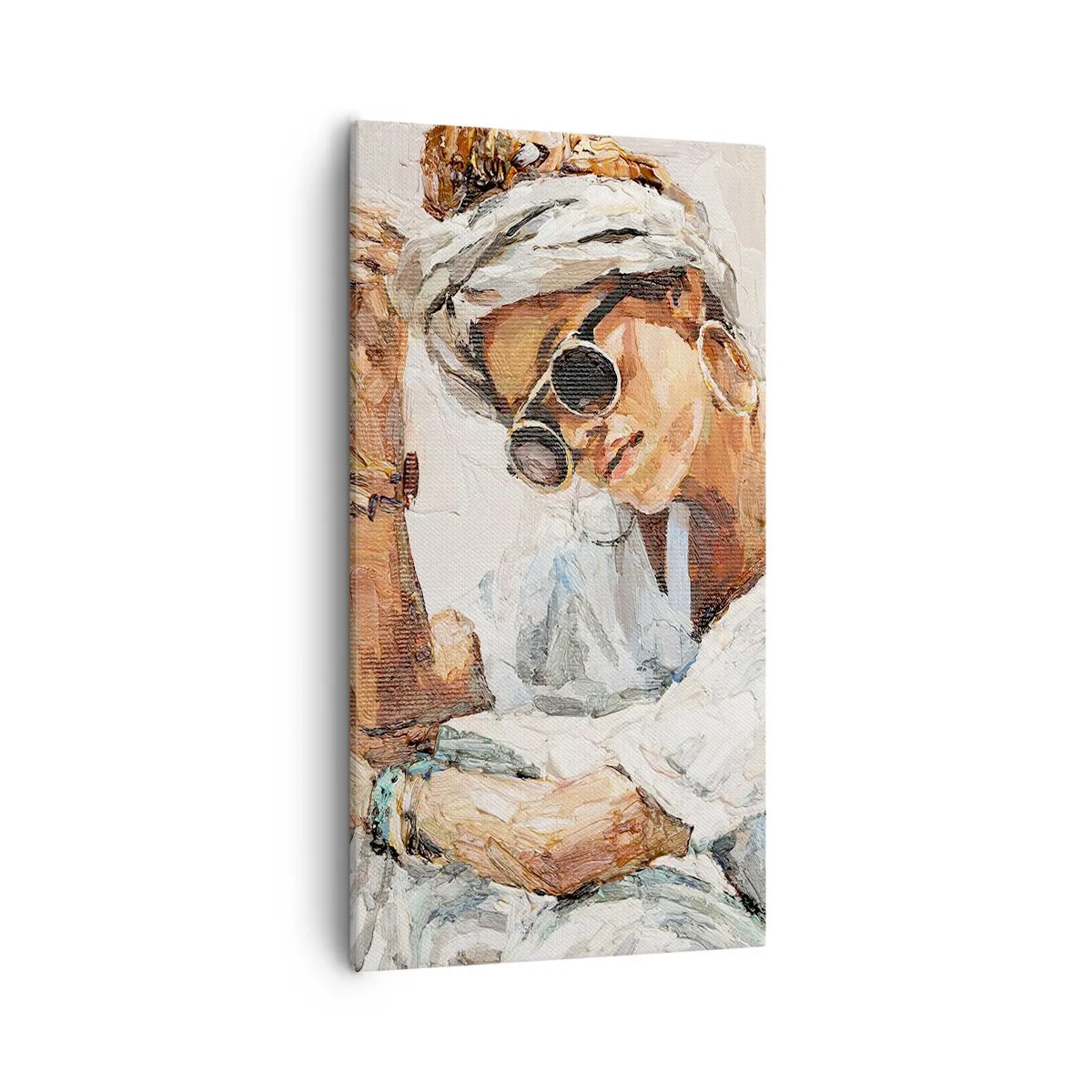 Impression sur toile - Image sur toile - Portrait en plein soleil - 55x100 cm