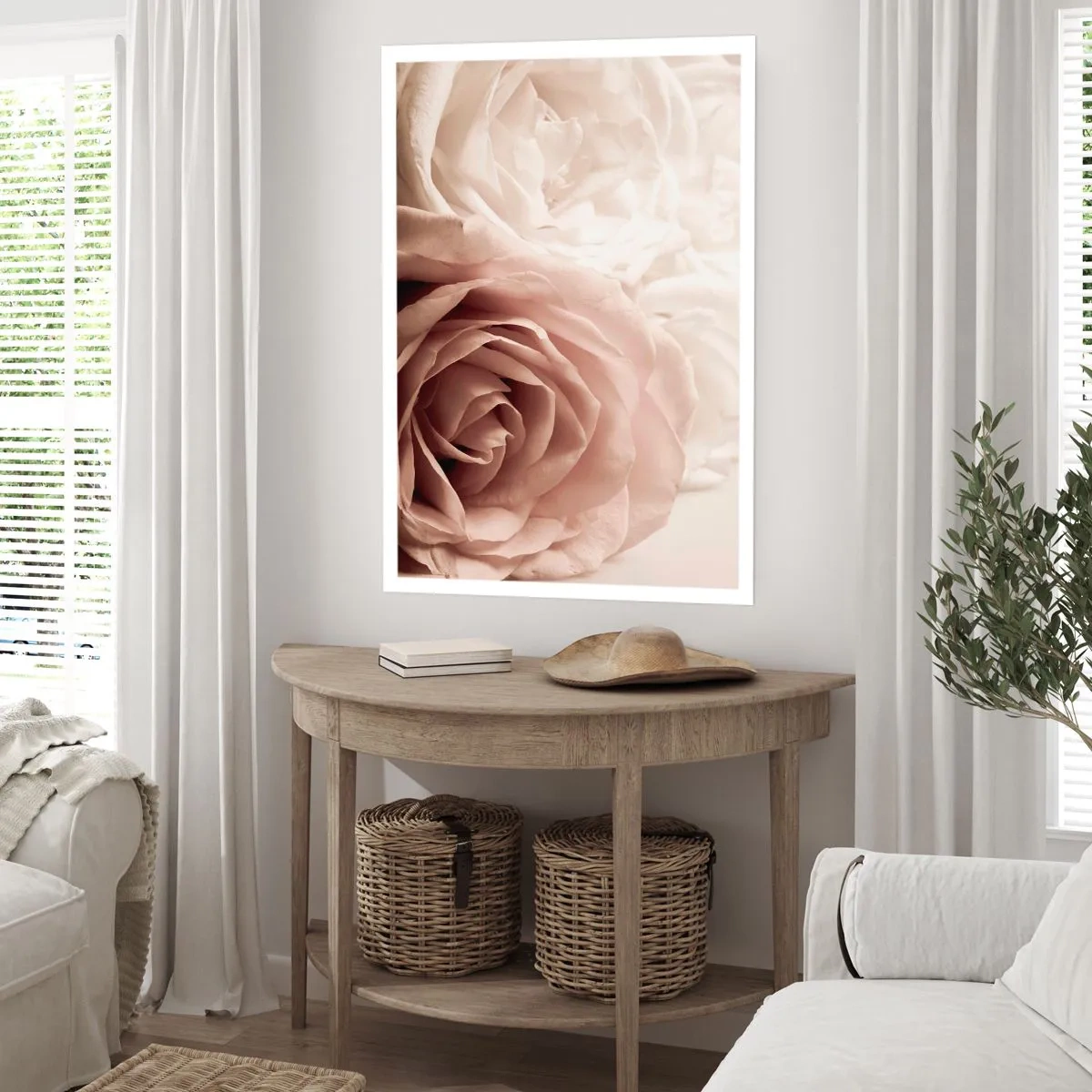 Affiche - Poster - Au coeur d'ue la rose - 61x91 cm