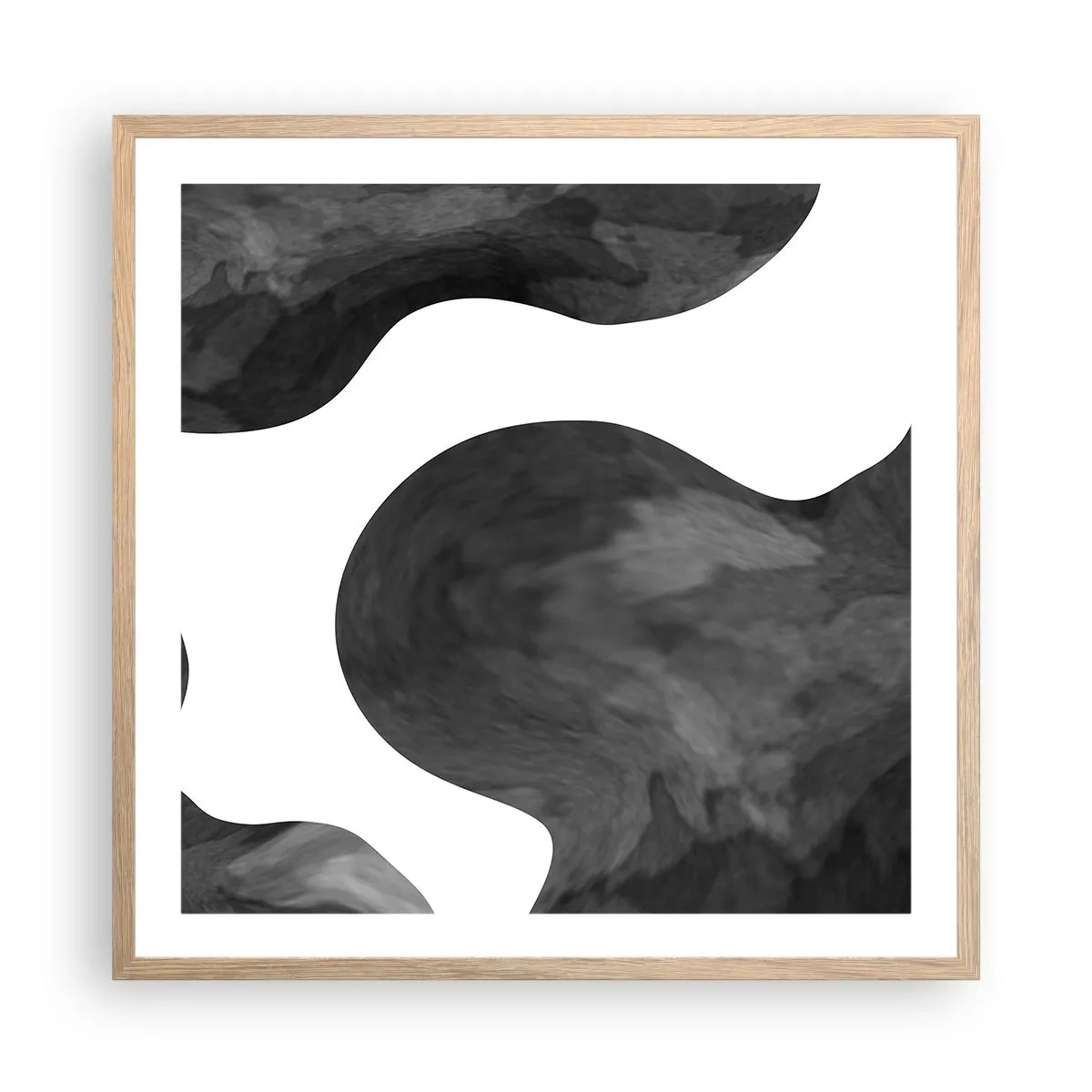 Affiche dans un chêne clair - Poster - La route du lait - 60x60 cm