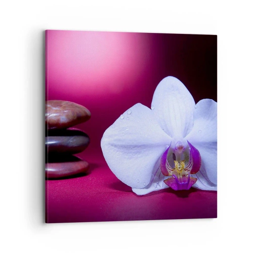 Impression sur toile - Image sur toile - Une étude de fraîcheur en violet - 70x70 cm