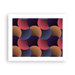 Affiche - Poster - Dans un rythme circulaire - 50x40 cm