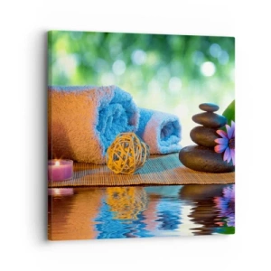 Impression sur toile - Image sur toile - Temps pour le corps - 30x30 cm