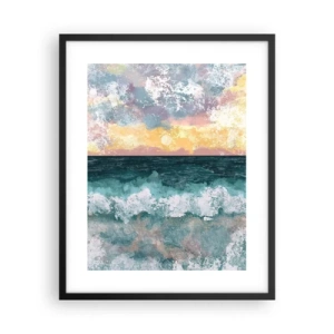 Affiche dans un cadre noir - Poster - Eau, lumière, air - 40x50 cm