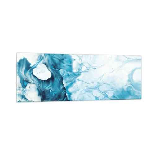 Impression sur verre - Image sur verre - Concert de bleu - 90x30 cm