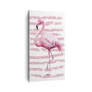 Impression sur toile - Image sur toile - Avec dignité, bien qu'en rose - 45x80 cm