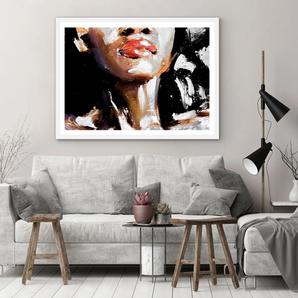 Affiche dans un cadre blanc - Poster - Fierté sans préjugés - 91x61 cm