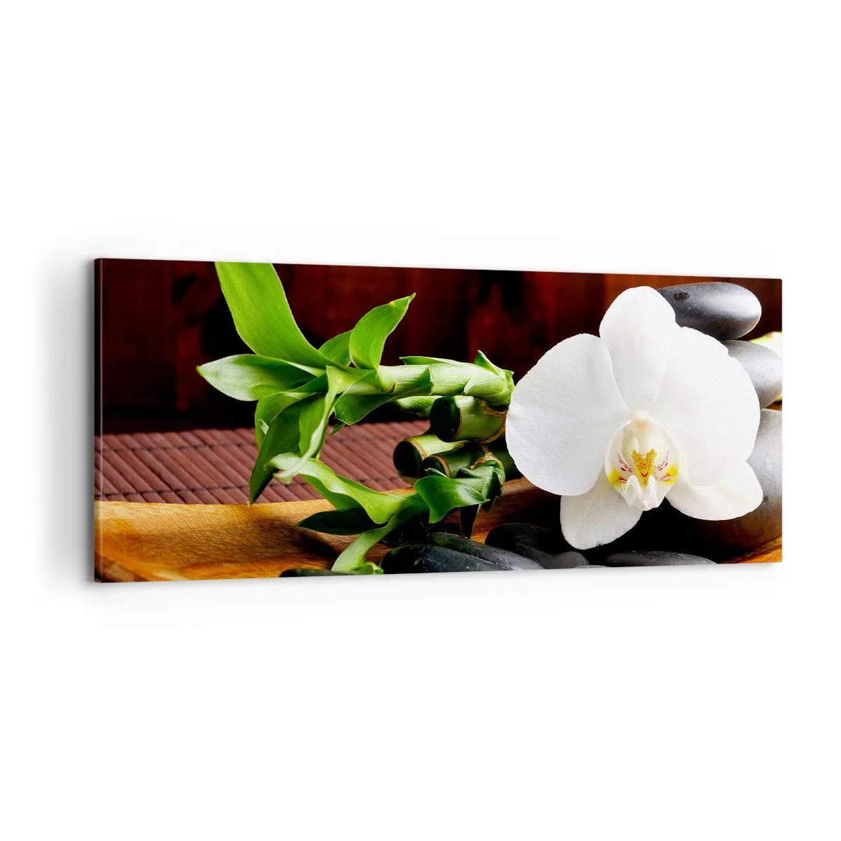 Impression sur toile - Image sur toile - Cédez au contact de la nature - 100x40 cm