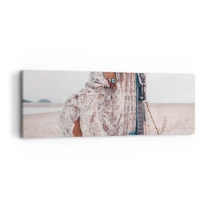 Impression sur toile - Image sur toile - Enfant de fleur en route - 90x30 cm