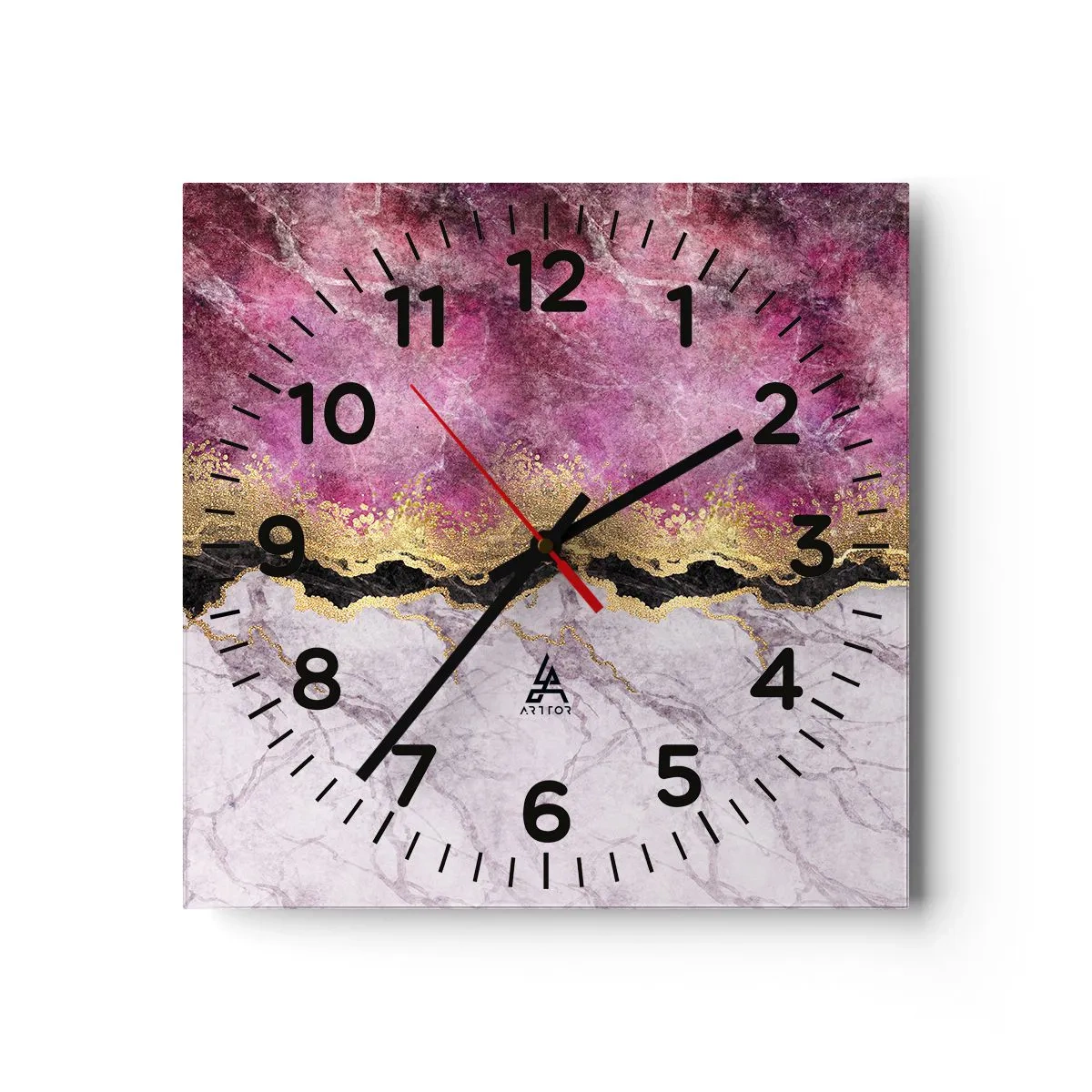 Horloge murale - Pendule murale - À la frontière - 40x40 cm
