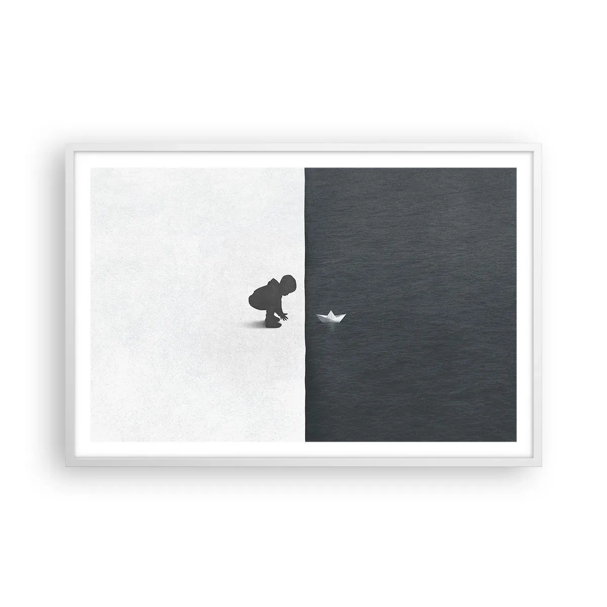 Affiche dans un cadre blanc - Poster - Grande expédition - 91x61 cm