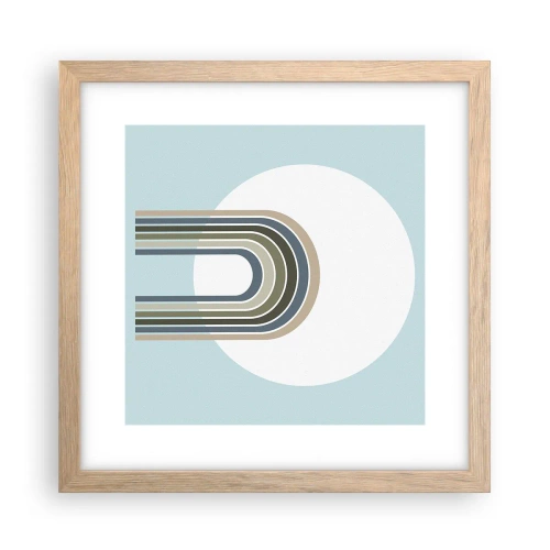 Affiche dans un chêne clair - Poster - Attraction irrésistible - 30x30 cm