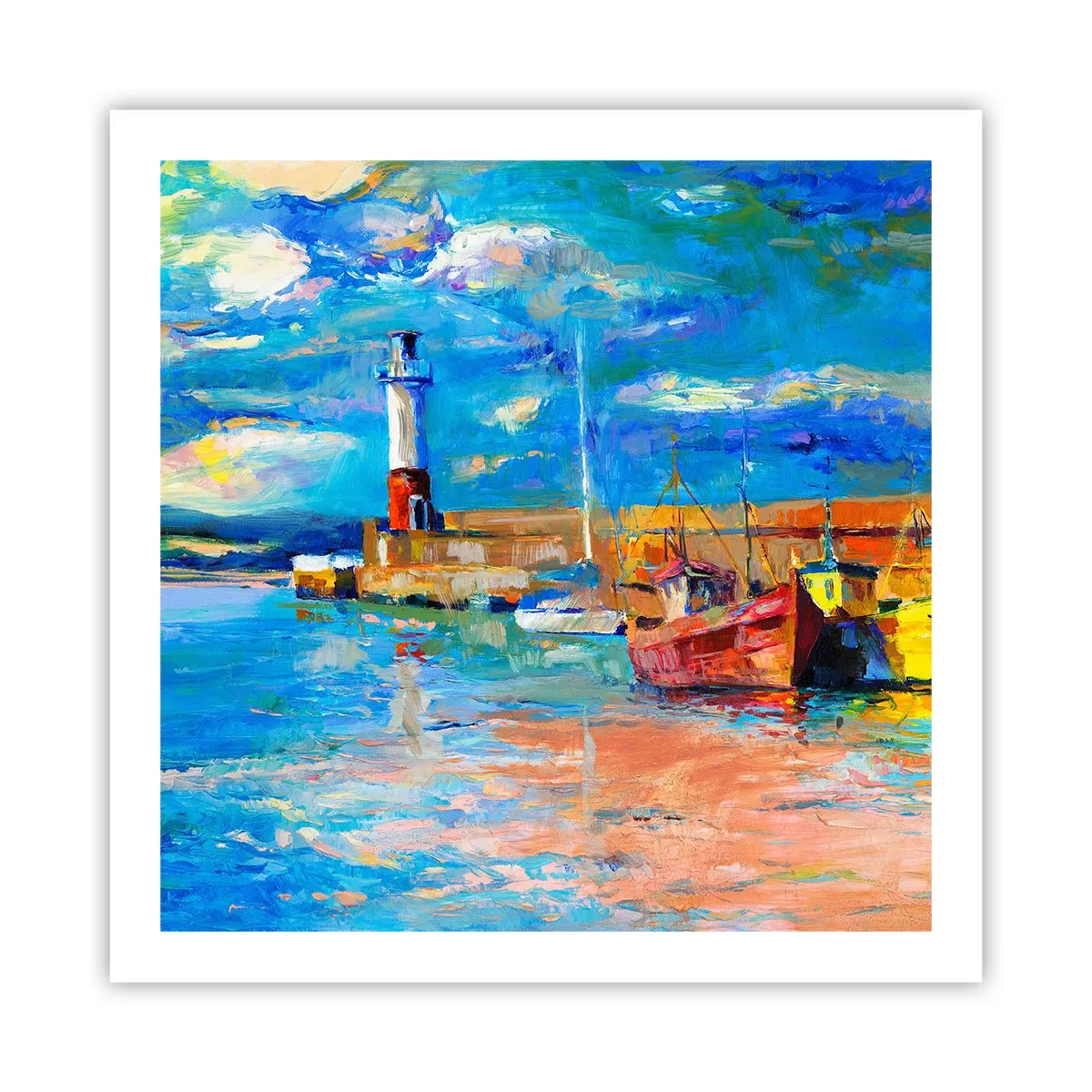 Affiche - Poster - Un après-midi dans la baie arc-en-ciel - 60x60 cm