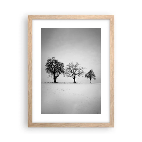 Affiche dans un chêne clair - Poster - A quoi rêvent-ils? - 30x40 cm