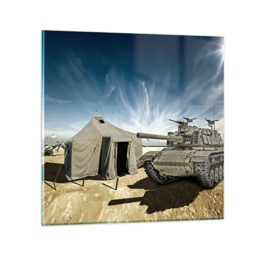 Impression sur verre - Image sur verre - Un rêve militaire - 60x60 cm