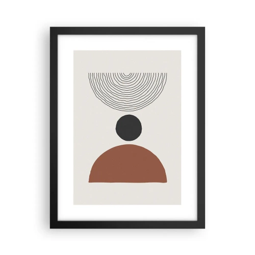 Affiche dans un cadre noir - Poster - Au centre de l'attention - 30x40 cm