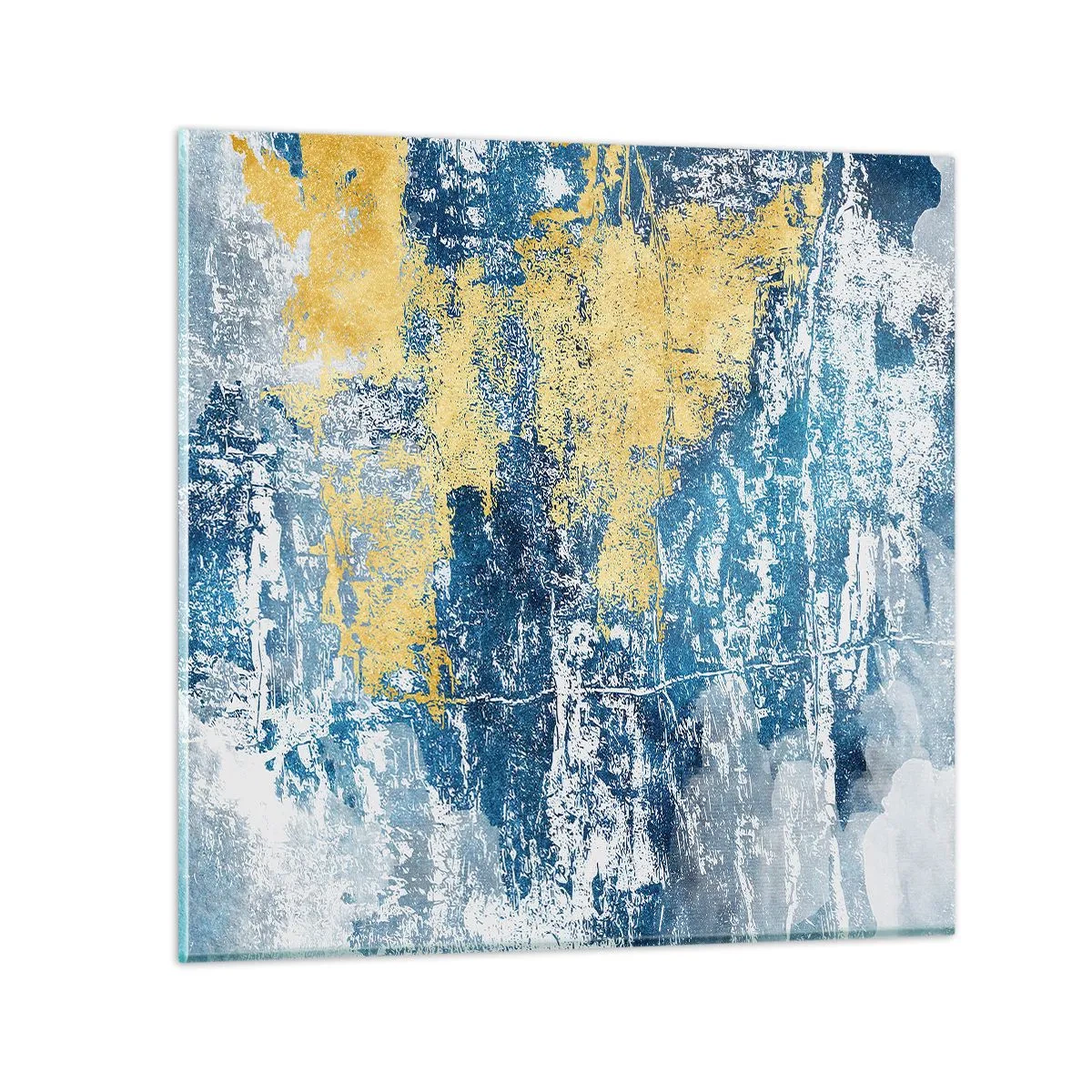 Impression sur verre - Image sur verre - Abstraction du temps - 50x50 cm