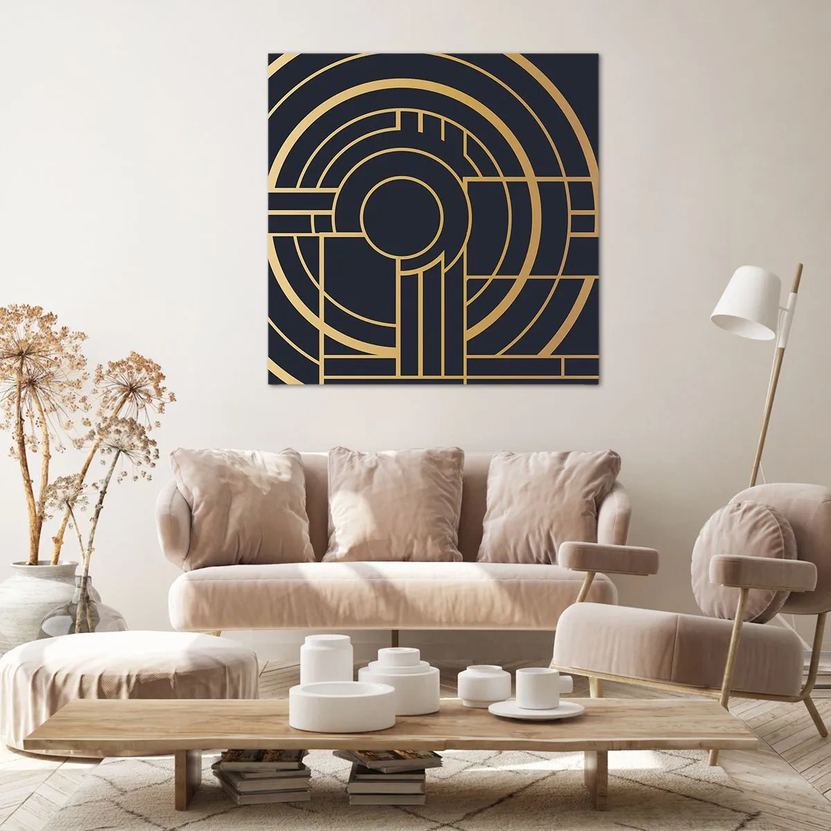 Impression sur toile - Image sur toile - Rotation des éléments - 60x60 cm