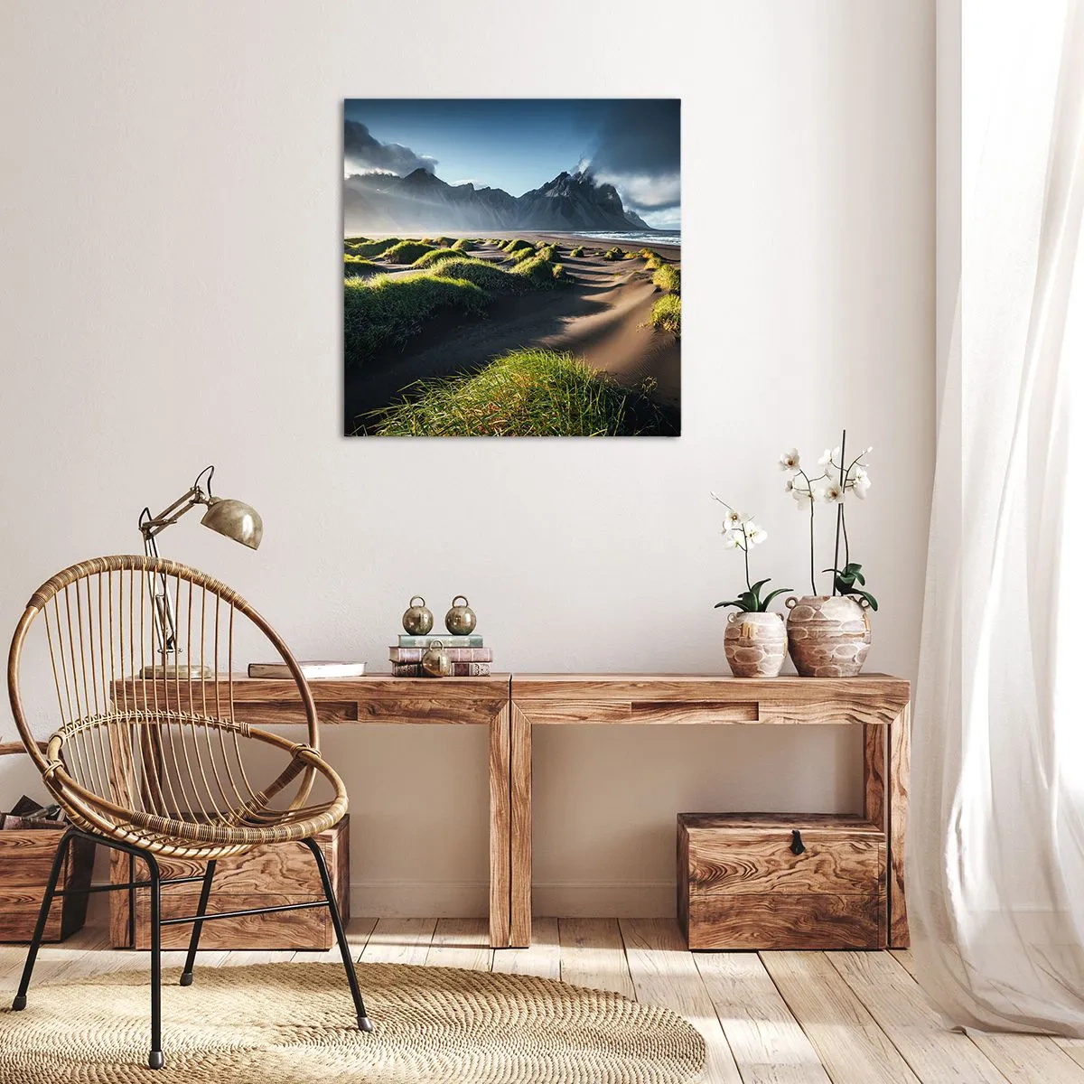 Impression sur toile - Image sur toile - Harmonie des éléments - 30x30 cm