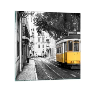 Impression sur verre - Image sur verre - Et du fado en arrière-plan - 30x30 cm