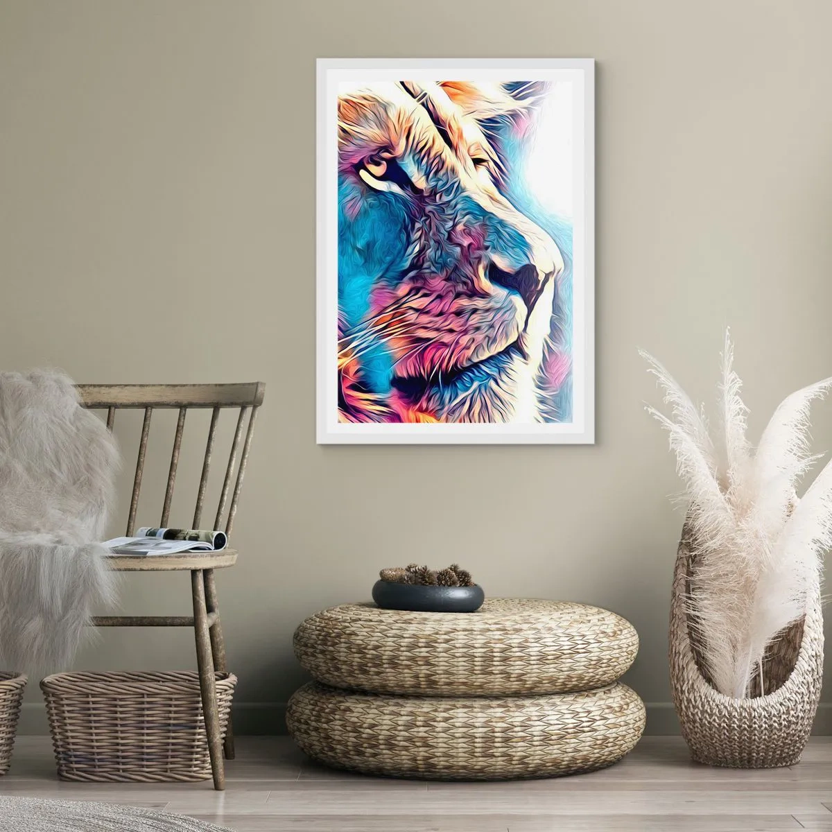 Affiche dans un cadre blanc - Poster - L'intelligence de la nature - 40x50 cm