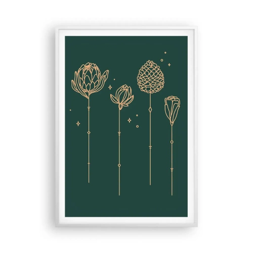 Affiche dans un cadre blanc - Poster - La famille Plante - 70x100 cm