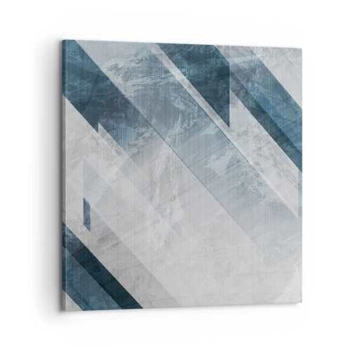 Impression sur toile - Image sur toile - Composition spatiale - mouvement gris - 60x60 cm
