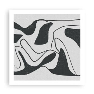 Affiche - Poster - Amusement de labyrinthe abstrait - 60x60 cm