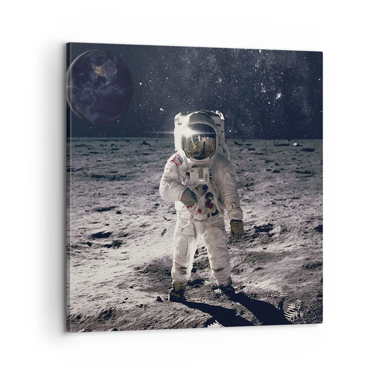 Impression sur toile - Image sur toile - Salutations de la lune - 60x60 cm