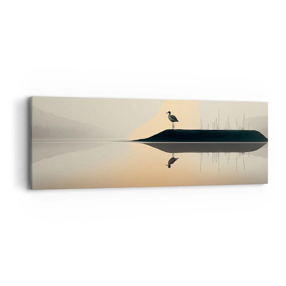 Impression sur toile - Image sur toile - Le seigneur du lac - 90x30 cm