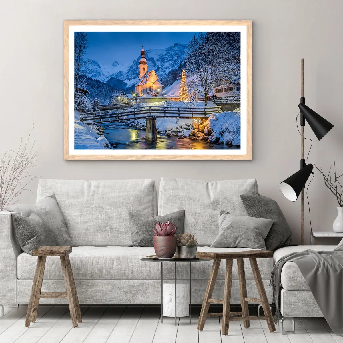 Affiche dans un chêne clair - Poster - L'âme du monde - 50x40 cm